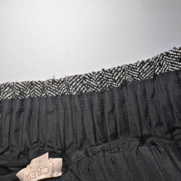 J. CREW FACTORY Wool Blend Herringbone Elastic Waist Sidewalk Skirt Size 2 - Picture 12 of 15